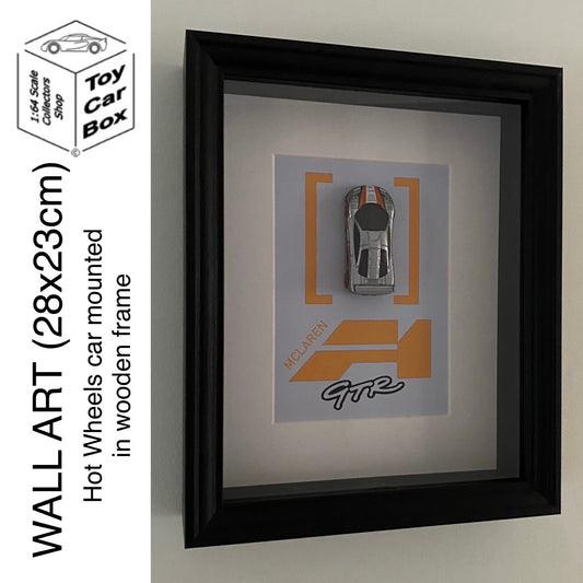 WALL ART - Hot Wheels McLaren F1 GTR Mounted In Frame (28 x 23 cm) L00