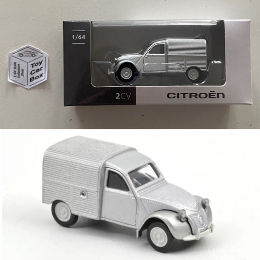 NOREV 1:64 Scale* - 1950 Citroen 2CV Fourgonnette (Silver - Boxed) F22g