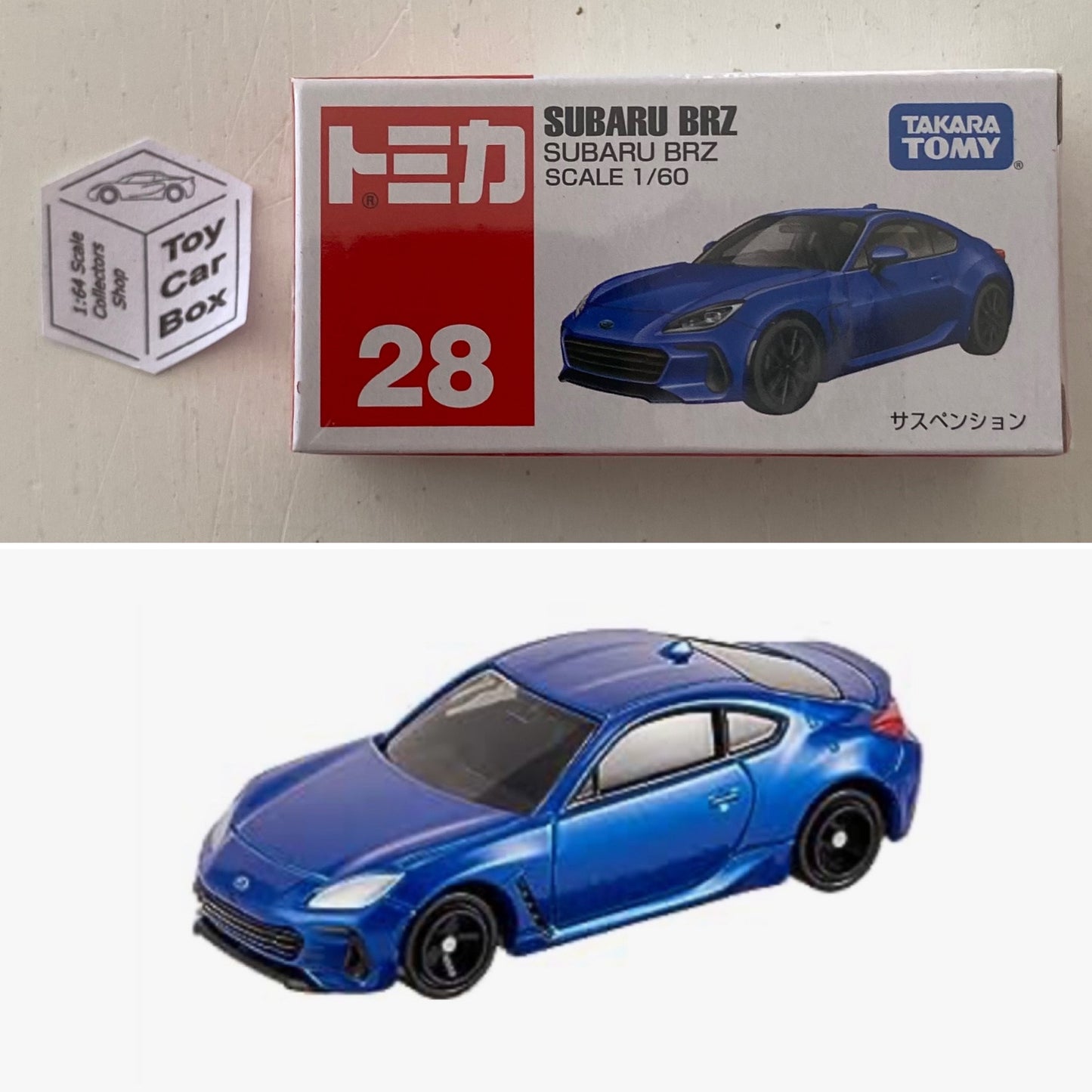 TOMICA Regular #28 - Subaru BRZ (Blue ZD8 - 1/60 Scale - Boxed) F83