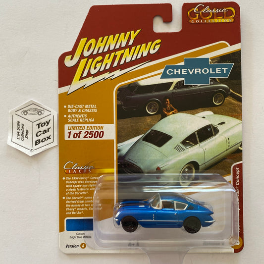 2023 JOHNNY LIGHTNING - 54 Chevy Corvair Concept (Bright Blue -Classic Gold) I76