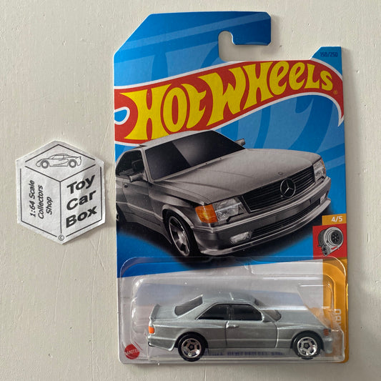 2023 HOT WHEELS #150 - ‘89 Mercedes Benz 560 SEC AMG (Silver - Long Card) B92