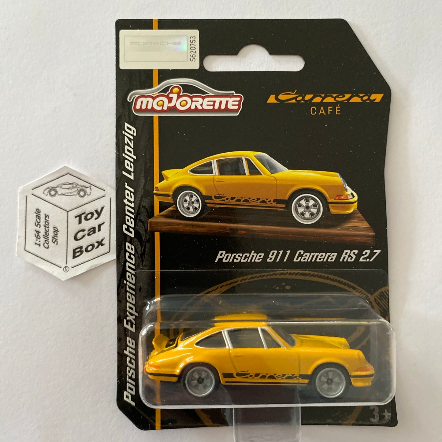 MAJORETTE Porsche 911 Carrera RS 2.7 (Yellow Leipzig Experience Centre) E82