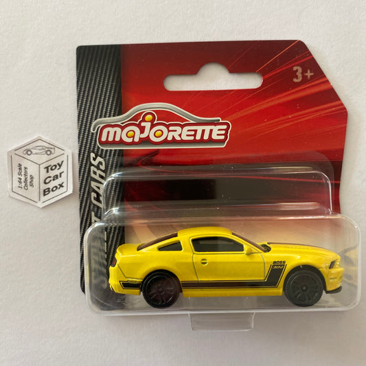 MAJORETTE Ford Mustang Boss (1/61* Street Cars - Yellow #204A) C07