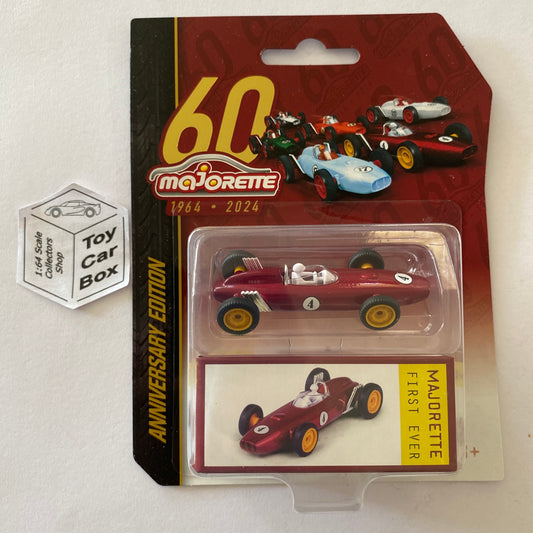 MAJORETTE First Ever Racer (Red #4 - 60th Anniversary Car & Box) 1/64* G47