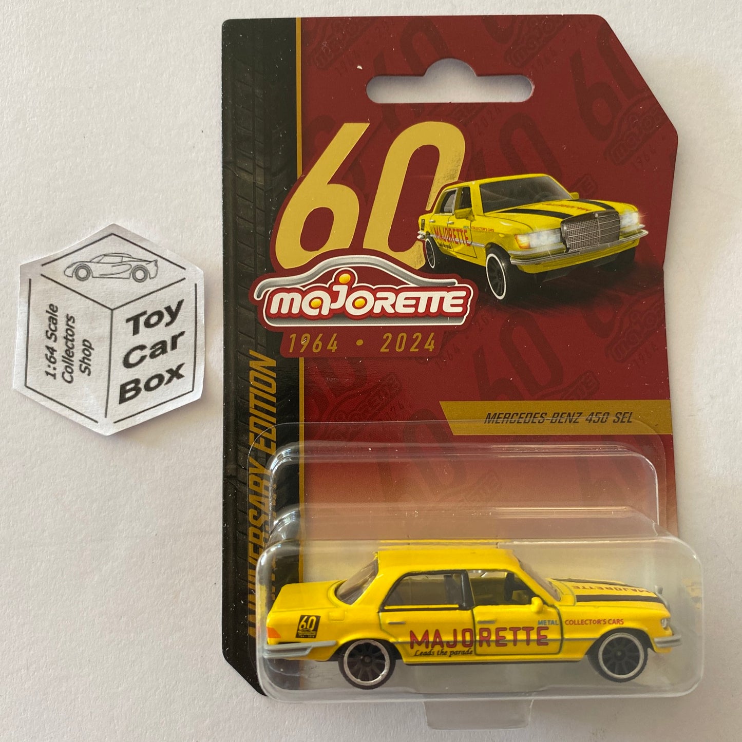 MAJORETTE Mercedes-Benz 450SEL (Yellow - Premium 60th Anniversary) 1/64* E27
