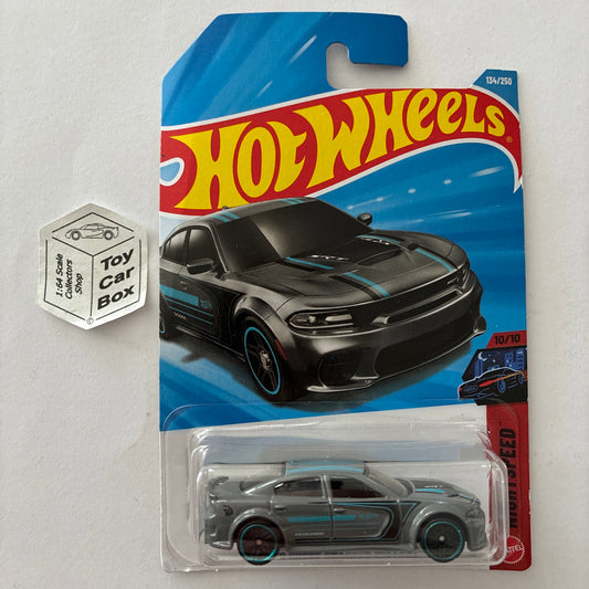 2026 HOT WHEELS #134 - ‘20 Dodge Charger Hellcat (Grey #10 Nightspeed- Long) B64
