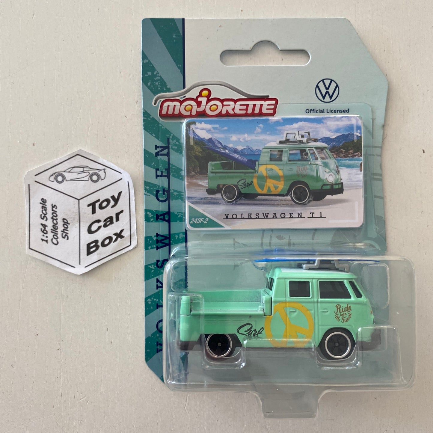 MAJORETTE Volkswagen VW T1 Pickup (1/64* Premium Edition - Green) D72