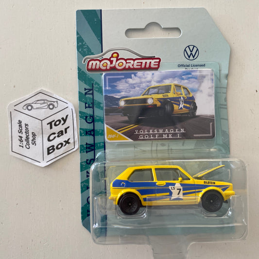 MAJORETTE Volkswagen VW Golf Mk1 GTI (1/64* Premium Edition - Yellow) D72