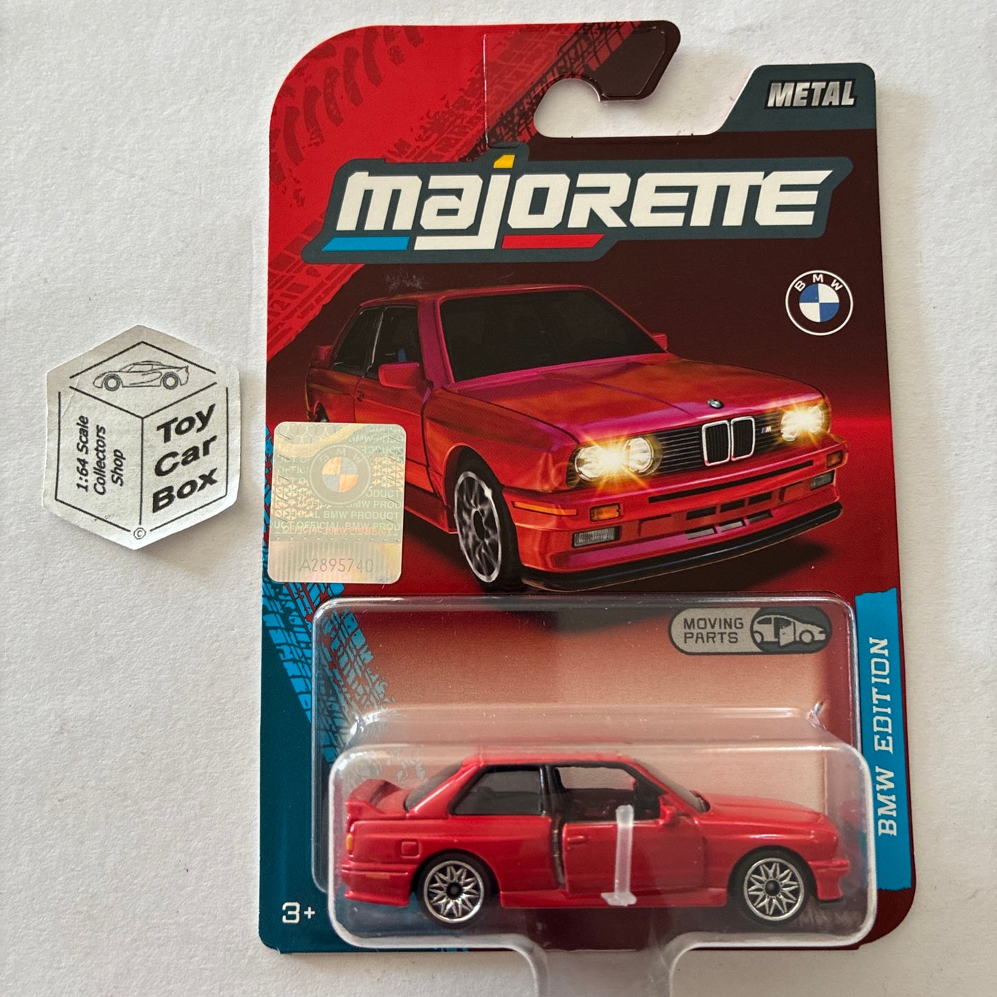 MAJORETTE BMW M3 - E30 (Red - BMW Edition Premium Line - 1:64* Scale) E64