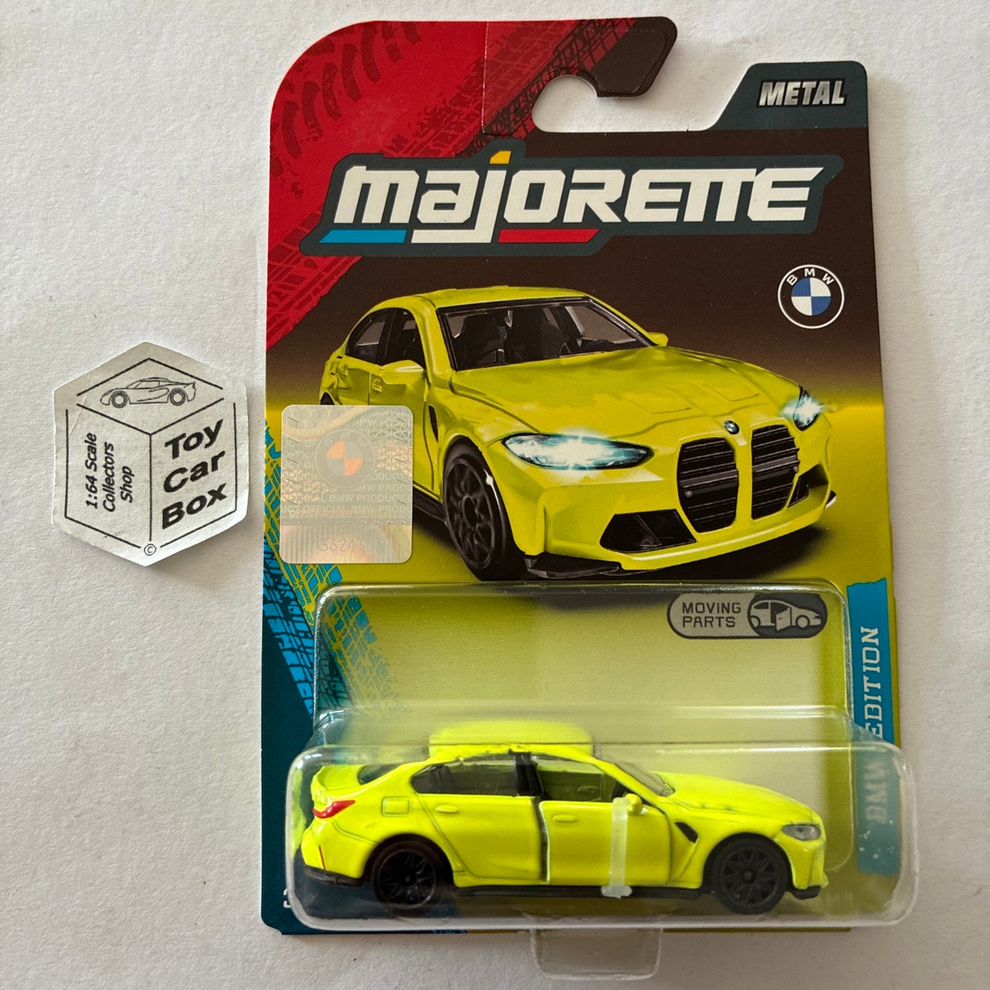 MAJORETTE BMW M3 - G80 (Yellow - BMW Edition Premium Line - 1:64* Scale) E64