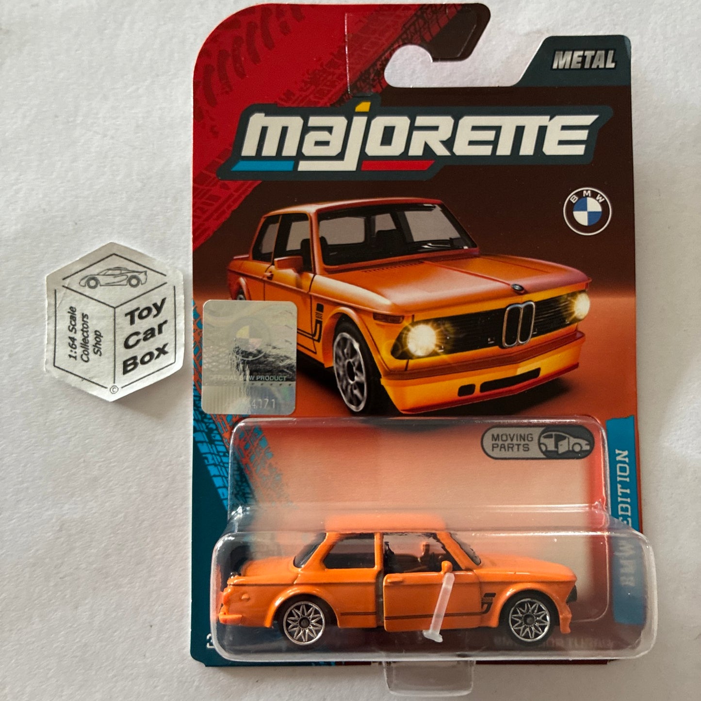 MAJORETTE BMW 2002 Turbo (Orange - BMW Edition Premium Line - 1:64* Scale) E64