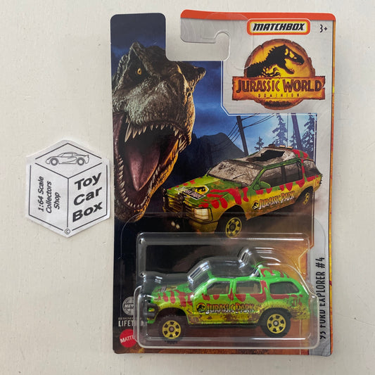 2022 MATCHBOX Jurassic World - ‘93 Ford Explorer Crushed (Long Card) E00