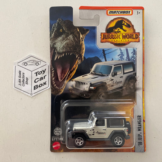2022 MATCHBOX Jurassic World - ‘18 Jeep Wrangler JL (Biosyn - Long Card) E00