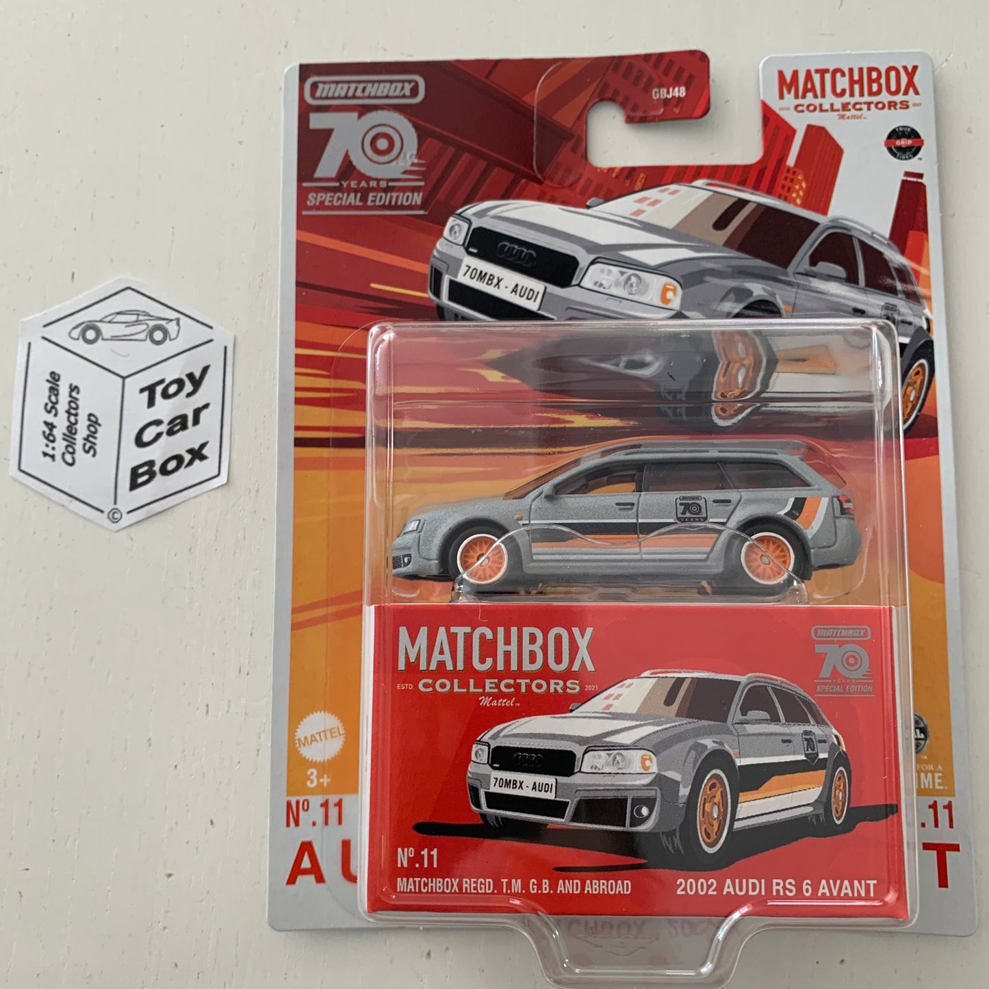 2023 MATCHBOX Collectors 70 Years - Audi RS6 Avant #11 (Premium - Grey) K25g