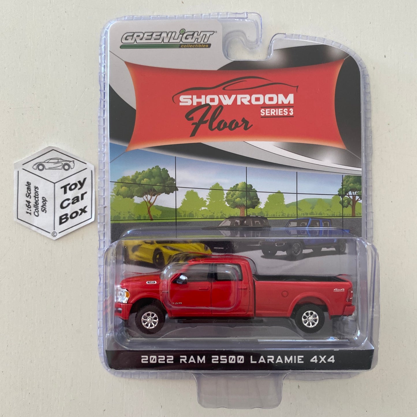 GREENLIGHT - 2022 RAM 2500 Laramie 4x4 (Red - 1:64 Showroom Floor Series 3) J95