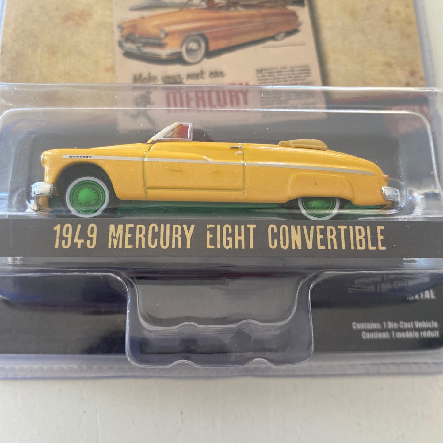 GREENLIGHT - 1949 Mercury Eight Convertible (Chase -Vintage Ad Cars S9) J95