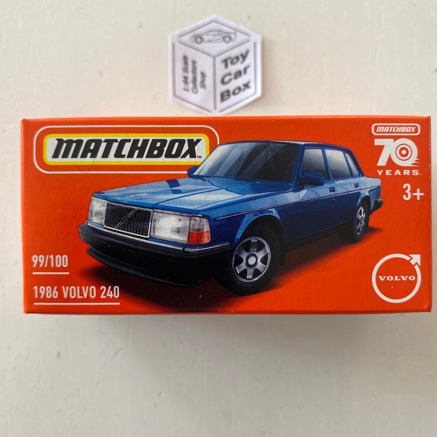 2023 MATCHBOX #99 -1986 Volvo 240 (Blue - Power Grab - Unopened) C49g