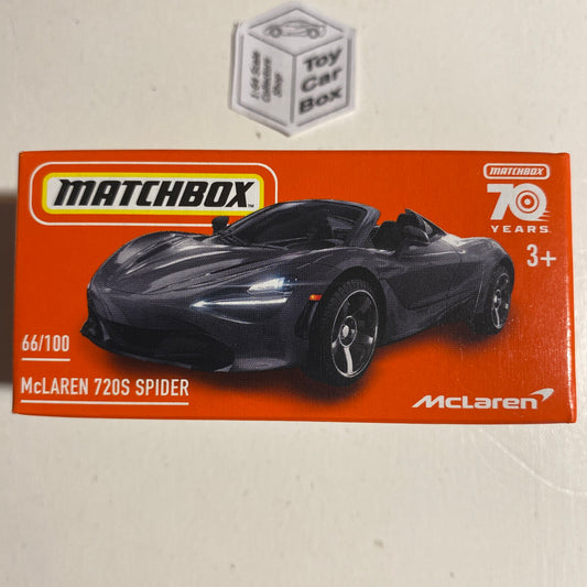 2023 MATCHBOX #66 - McLaren 720S Spider (Grey - Power Grab - Unopened) C50