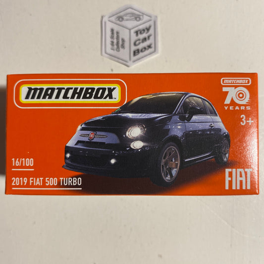 2023 MATCHBOX #16 - 2019 Fiat 500 Turbo (Grey - Power Grab - Unopened) C50