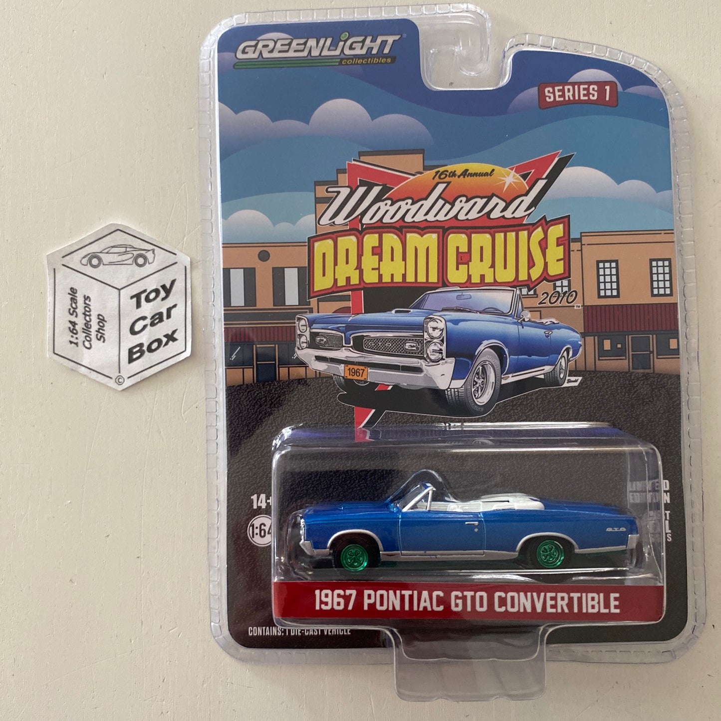 GREENLIGHT - ‘67 Pontiac GTO Convertible (Green Chase Woodward Dream Cruise) J95