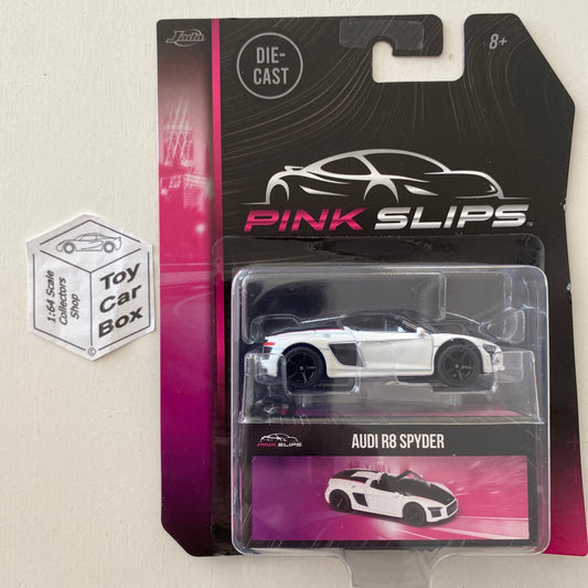 MAJORETTE - Audi R8 Spyder (White - Jada Pink Slips - Collectors Box) F16g