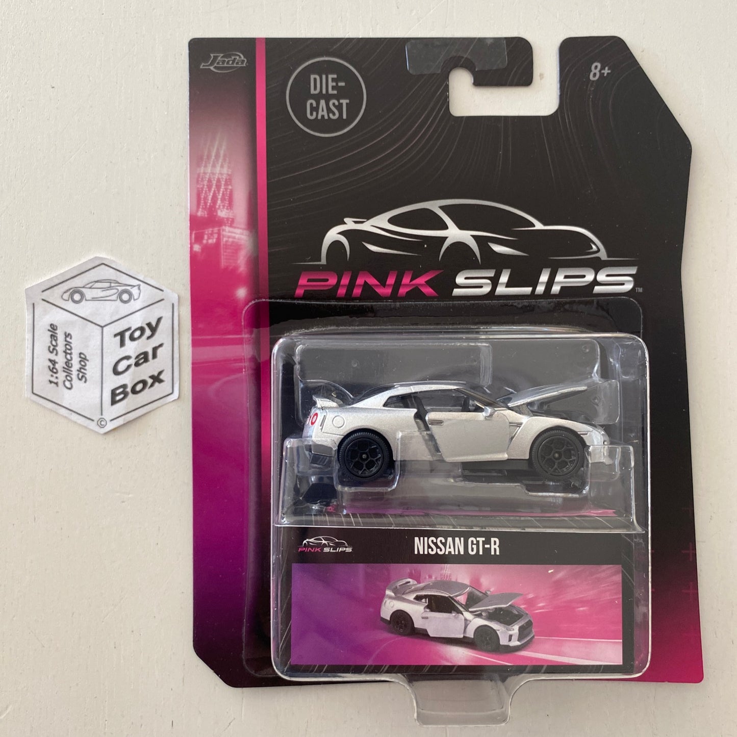 MAJORETTE - Nissan GT-R (Silver - Jada Pink Slips - Opening Doors & Hood) E88