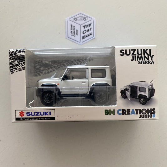 BM CREATIONS - Suzuki Jimny Sierra JB74 (1:64 Scale - Superior White - RHD) M04g