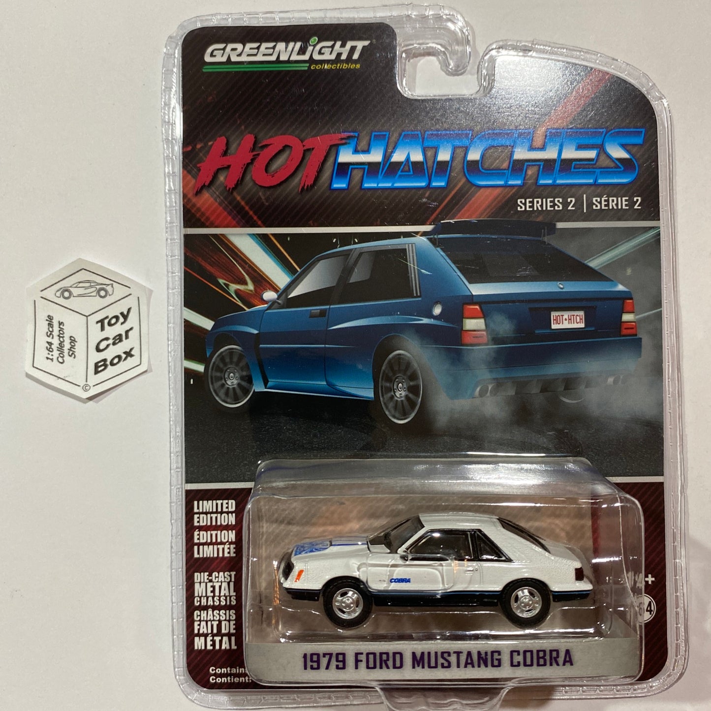 GREENLIGHT - 1979 Ford Mustang Cobra (White - Series 2 Hot Hatches) J95