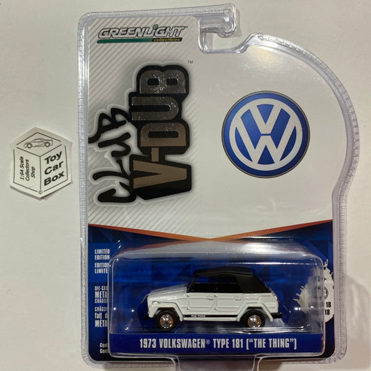 GREENLIGHT - 1973 VW Type 181 - The Thing (White - Series 18 Club V-Dub) J95