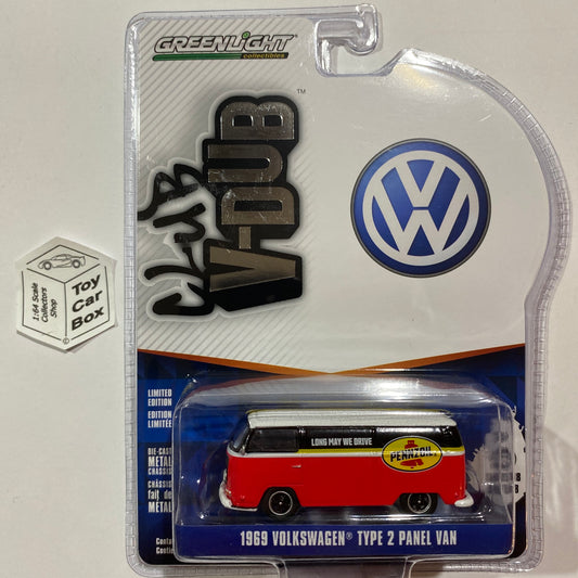 GREENLIGHT - 1969 VW T2 Type 2 Panel Van (Pennzoil - Series 18 Club V-Dub) J95