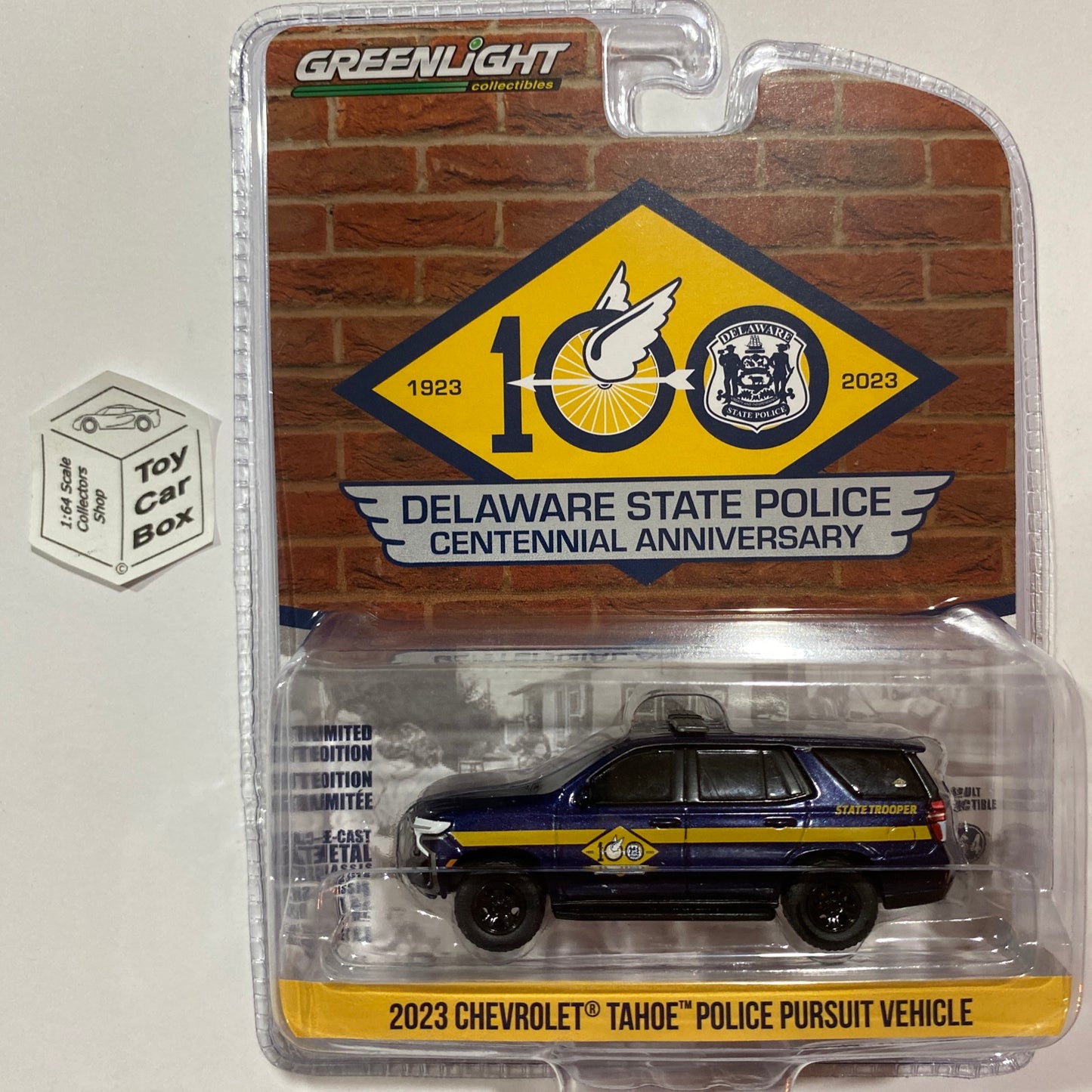 GREENLIGHT - 2023 Chevy Tahoe (Delaware Police Car - Anniversary Series 16) J95