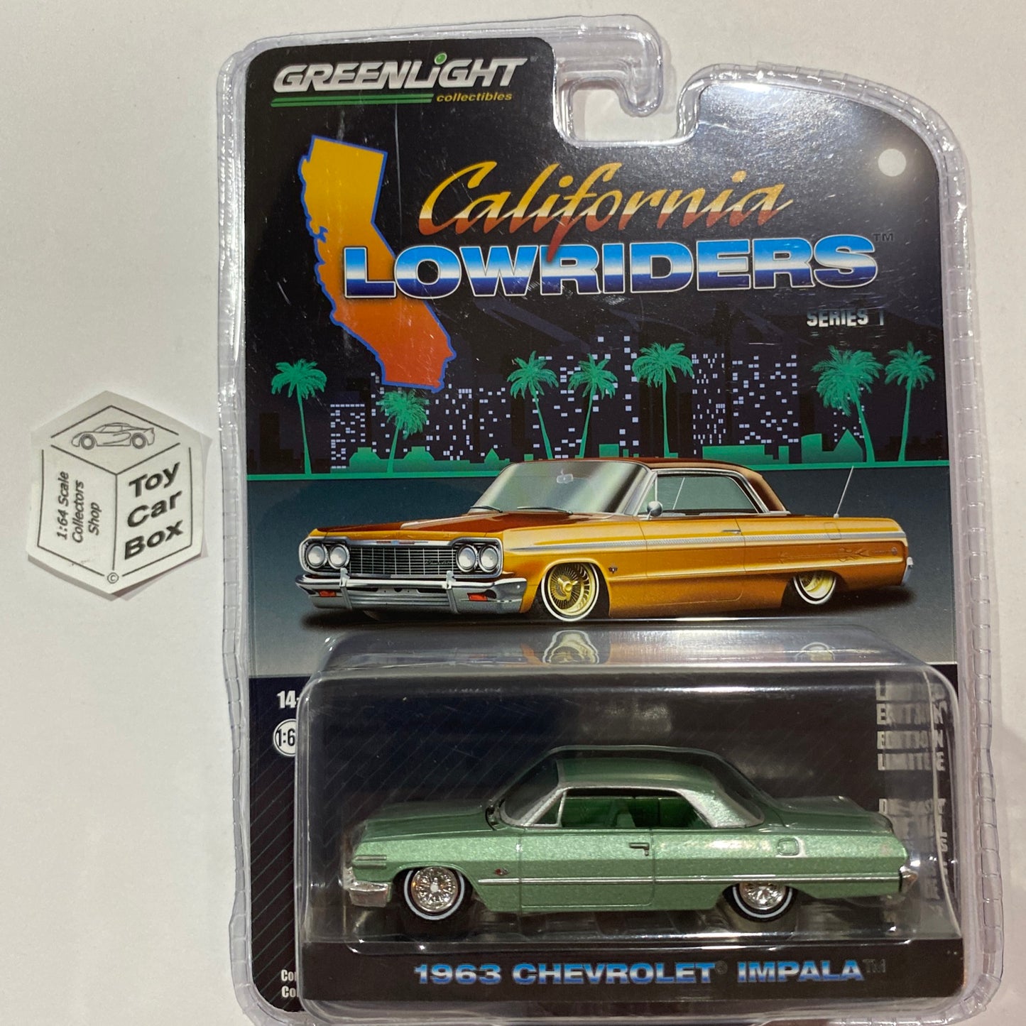 GREENLIGHT - 1963 Chevrolet Impala (Green - Series 1 California Lowriders) J95