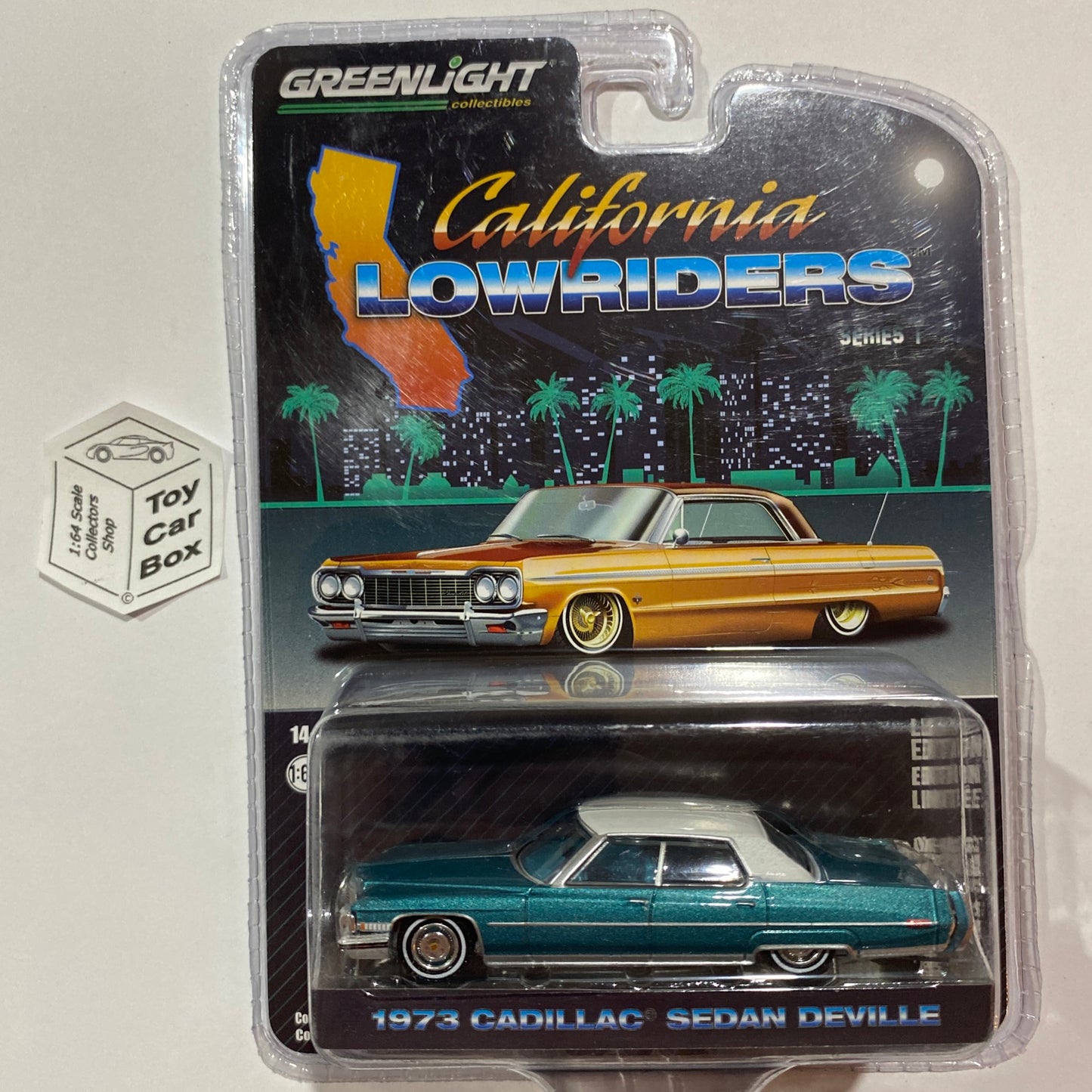 GREENLIGHT - 1973 Cadillac Sedan Deville (Green - California Lowriders S1) I85