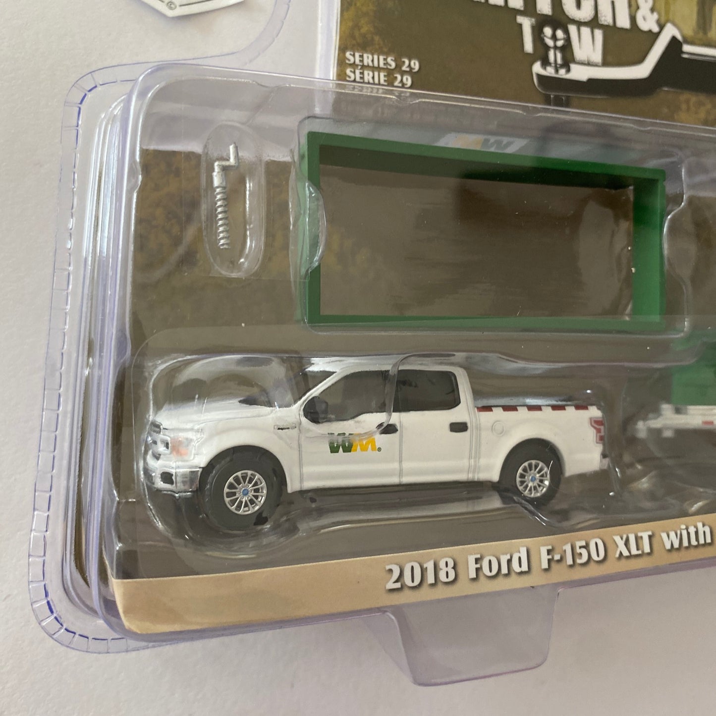 GREENLIGHT - 2018 Ford F150 XLT & WM Dump Trailer (Hitch & Tow Series 29) U95