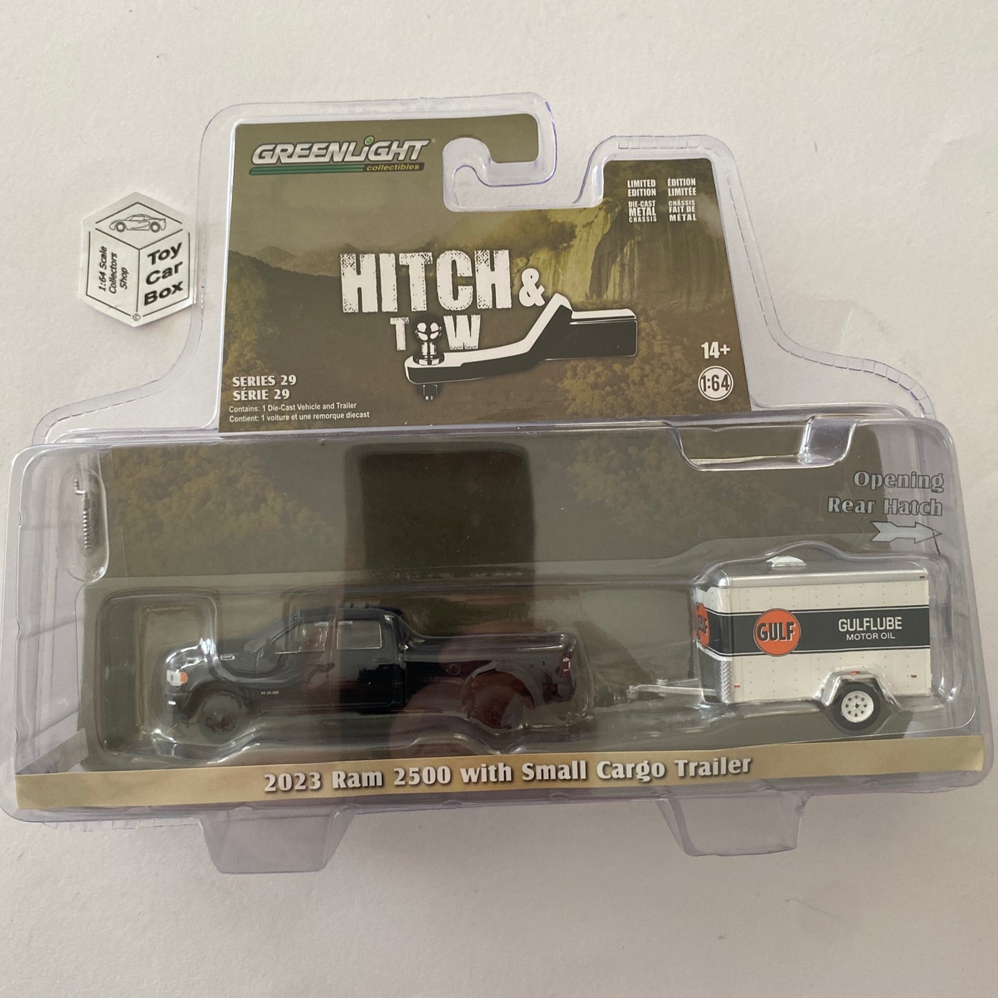 GREENLIGHT - 2023 RAM 2500 & Gulflube Cargo Trailer (Hitch & Tow Series 29) U95