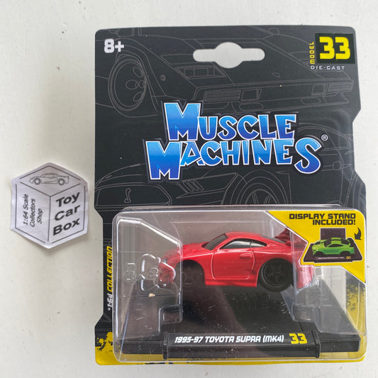Muscle Machines - 1995 Toyota Supra Mk4 (Red #33 - Approx 1:64) D95
