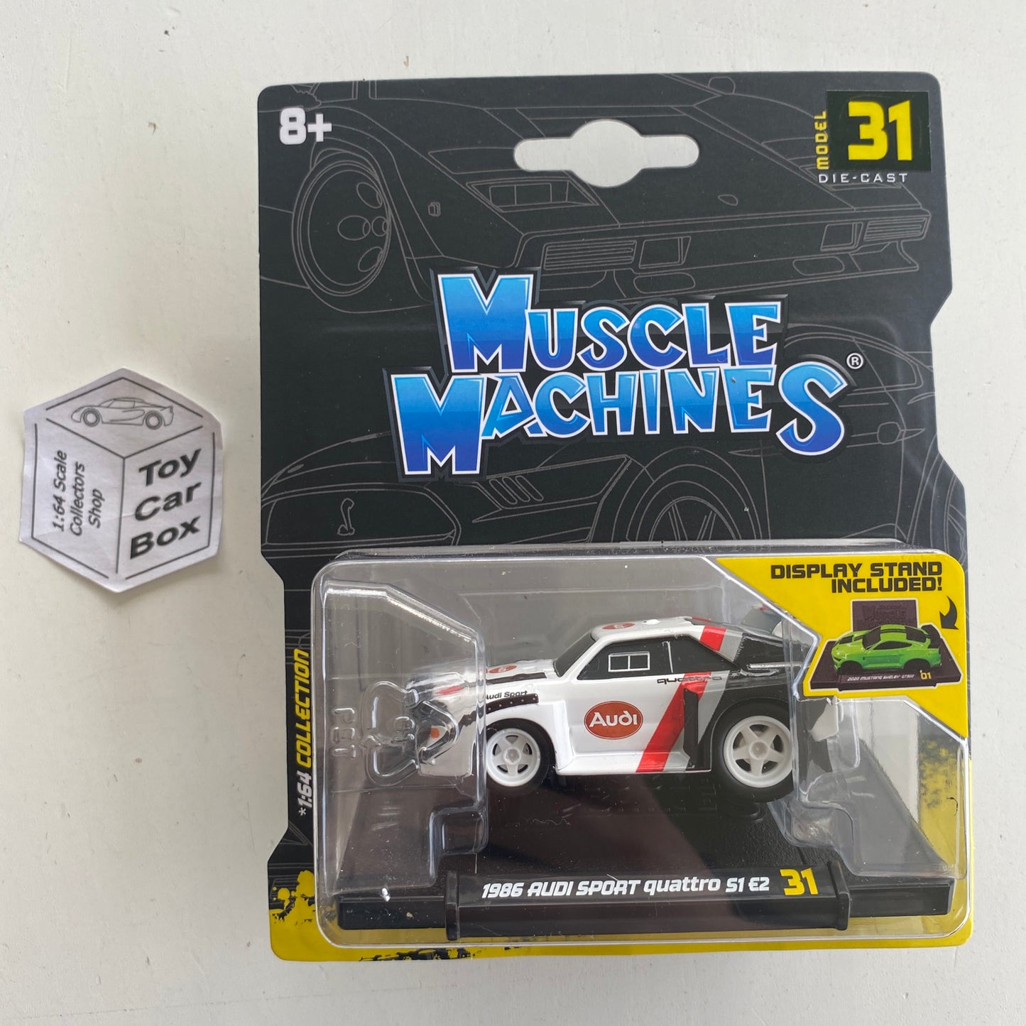 Muscle Machines - 1986 Audi Sport Quattro S1 E2 (White #31 - Approx 1:64) D95