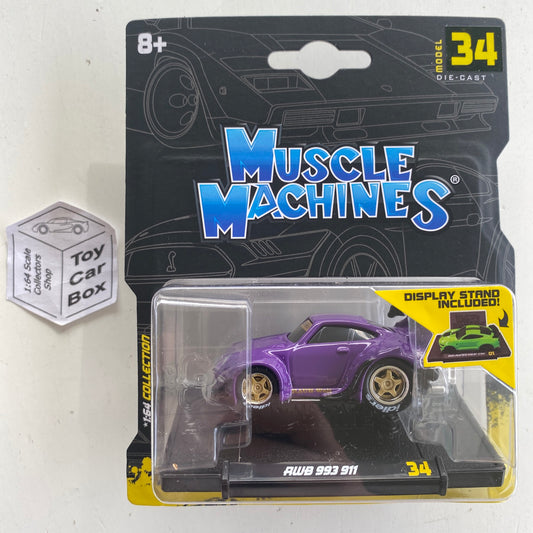 Muscle Machines - RWB Porsche 993 911 (Purple #34 - Approx 1:64) D95