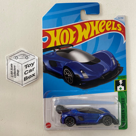 2024 HOT WHEELS #13 - Czinger 21C (Blue #1 Green Speed - Long Card) A90