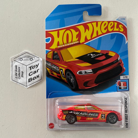 SALE - 2024 HOT WHEELS #7 - ‘15 Dodge Charger SRT (#1 First Response - Long Card) A90