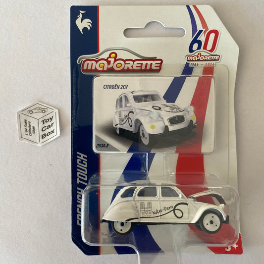 MAJORETTE Citroen 2CV (French Touch - White - Notre Dame) E27