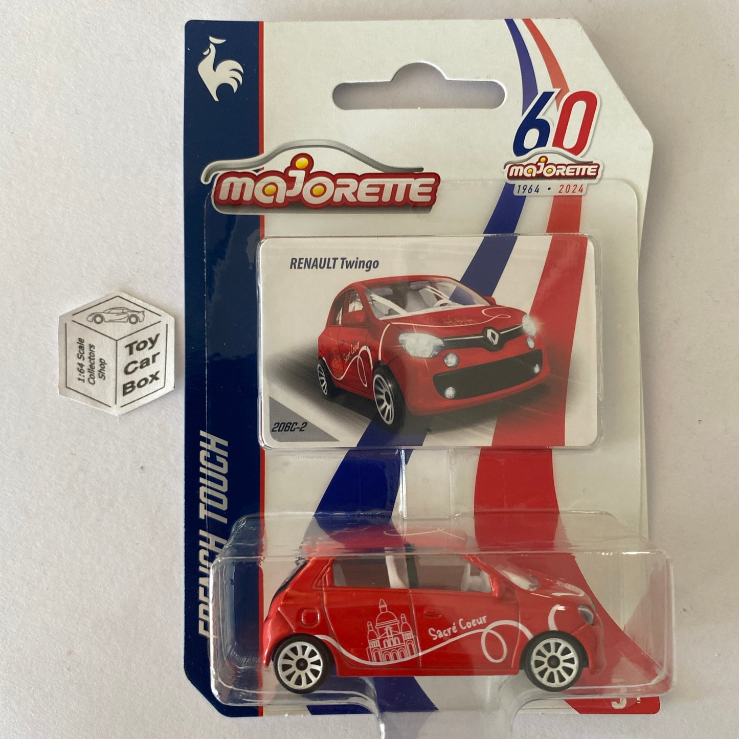 MAJORETTE Renault Twingo (French Touch - Red - Sacre Coeur) E27