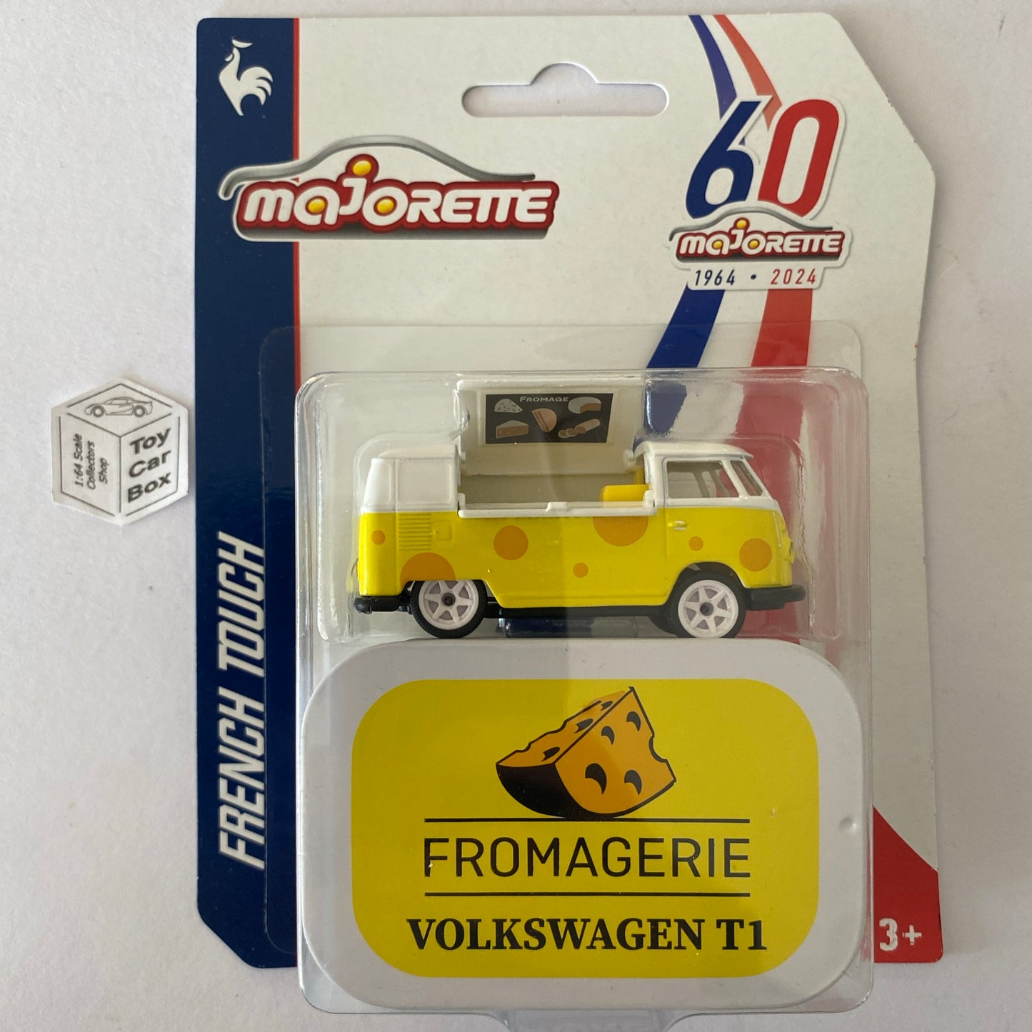 MAJORETTE VW T1 Food Van (French Touch Deluxe with Collectors Tin - Yellow) H79