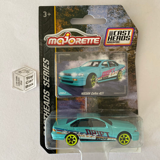 MAJORETTE Nissan Cefiro A31 (CastHeads Series - Blue - Opening Hood) E27