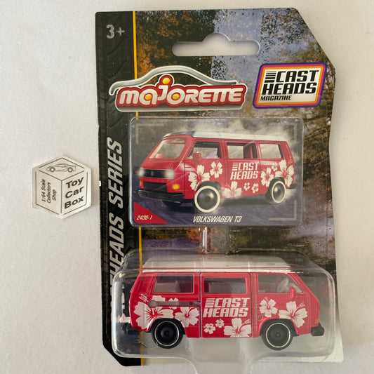 MAJORETTE Volkswagen T3 (CastHeads Series - Pink - Opening Side Door) E27