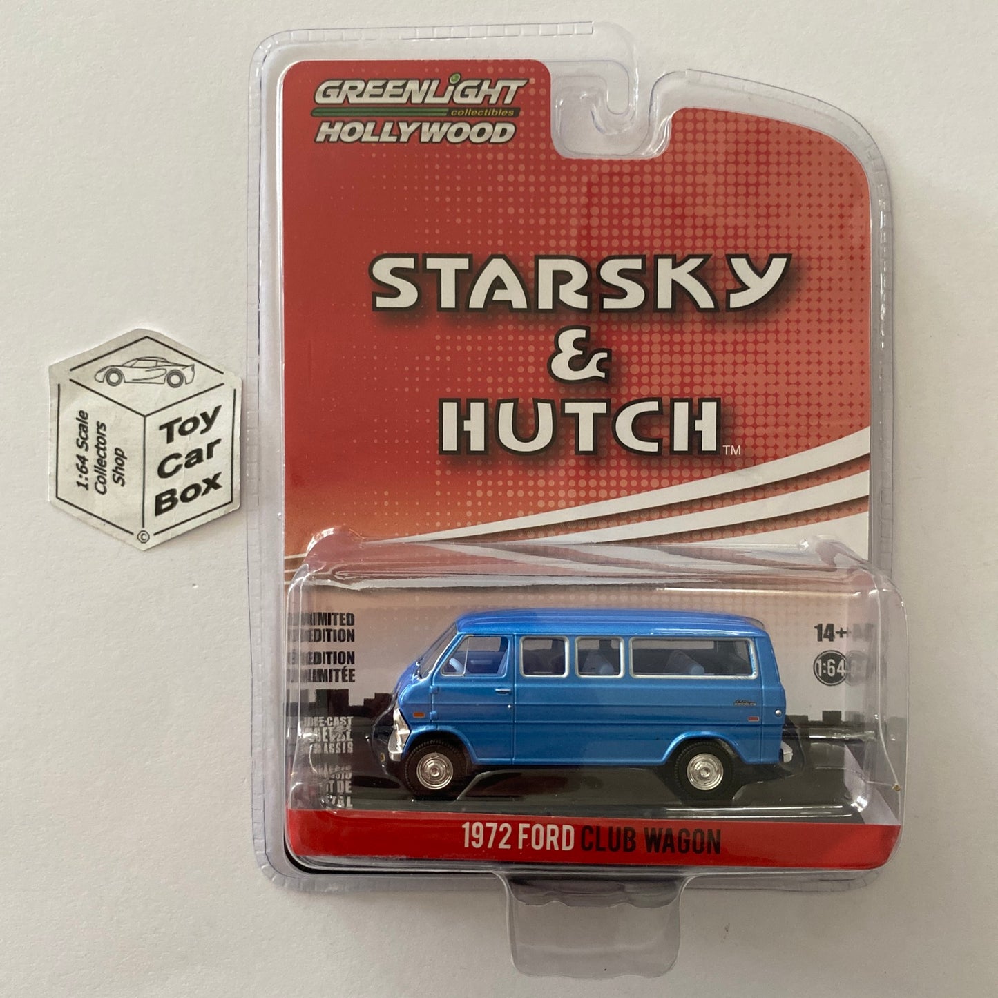 GREENLIGHT - 1972 Ford Club Wagon (Blue - Starsky & Hutch - Hollywood) G45g