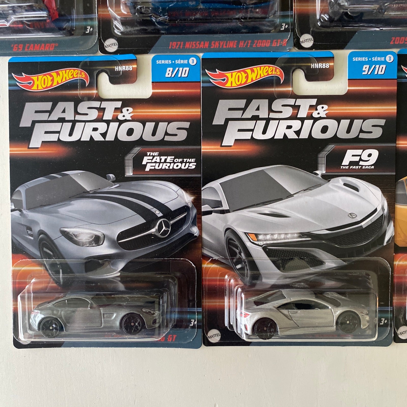 2023 HOT WHEELS Fast & Furious 10 Car Set (Series 3, Inc. RX8, 240Z & GT-R)  ED10g