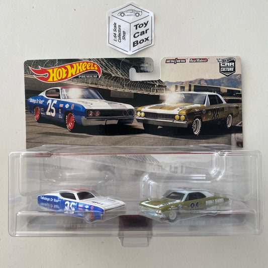 2022 HOT WHEELS Car Culture Twin Set - '69 Ford Torino Talladega & '66 Chevelle -Q10