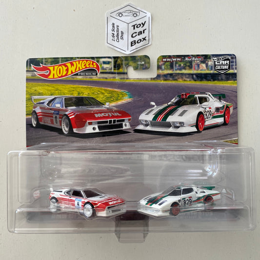 2022 HOT WHEELS Car Culture Twin Set - BMW M1 Procar & Lancia Stratos Group 5 -Q10