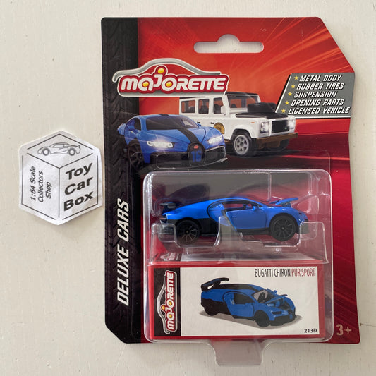 MAJORETTE Bugatti Chiron Put Sport (Blue - Deluxe Cars) 1/64 Scale* H99